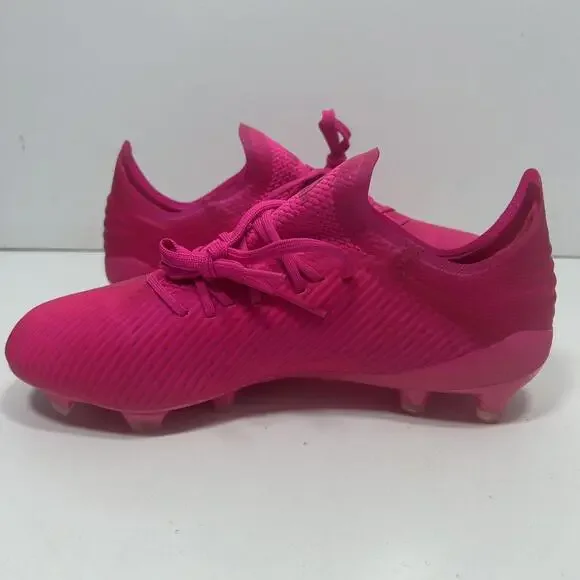 Adidas X FG Speedmesh Triple Shock Pink Soccer Cleats Laced